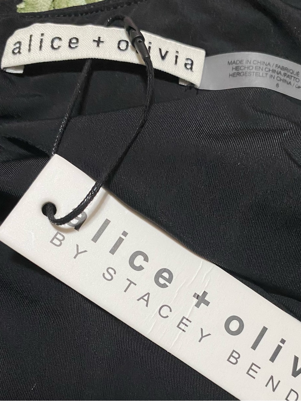 NWT Alice + Olivia Delora Scoop Neck Dress Size 6 - Picture 8 of 9